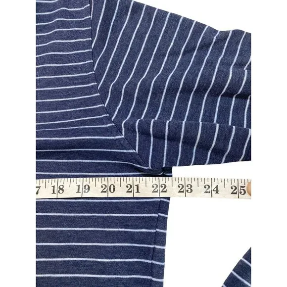 Peter Millar Men's S Blue Stripe Pullover Mock Neck 1/4 Zip Golf Top Sweatshirt - Picture 10 of 12